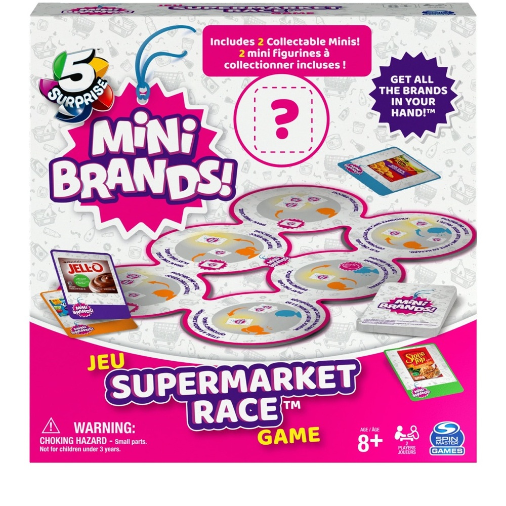 Surprise Mini Brands Supermarket Race Board Game